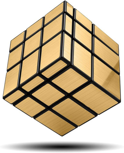 Gold mirror cube 3x3x3 - cube, shape