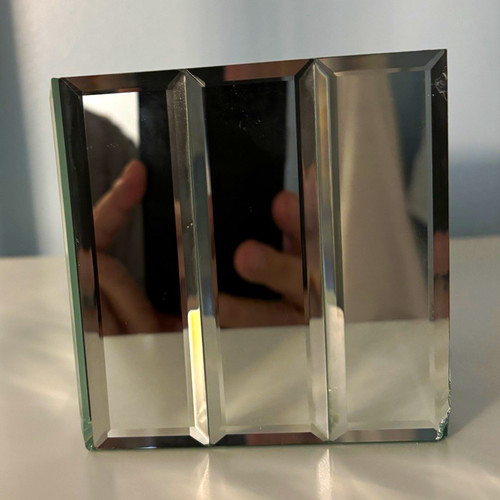 Beveled glass accent mirror - beveled,